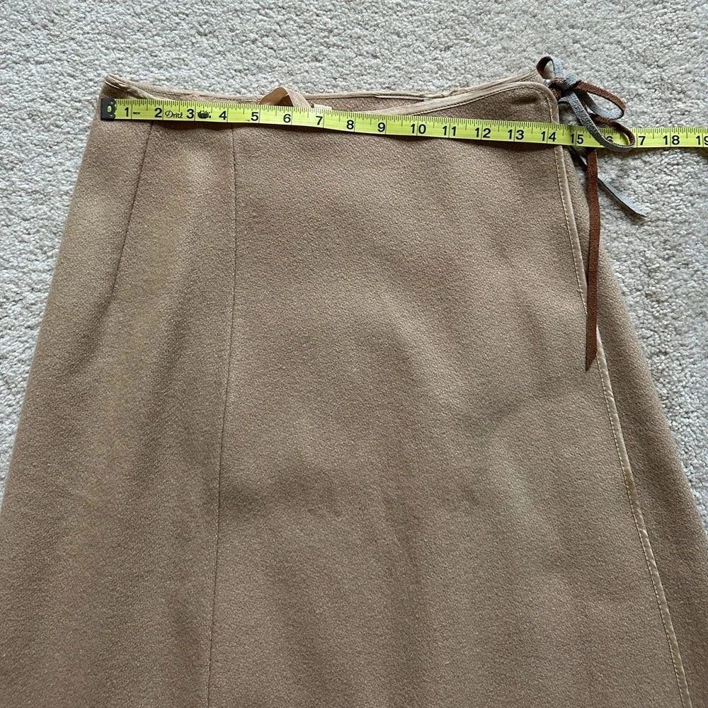 New Handmade Woman’s Light Brown Wrap Skirt, Sz M/L (see measurements)